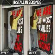 We Are Not Most Families Dirt Racing Door Sock