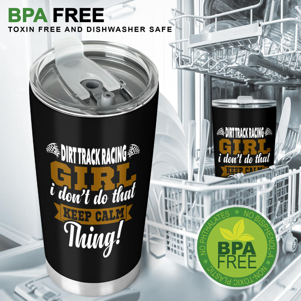 dirt track racing girl tumbler