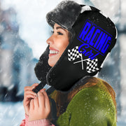 Racing Girl Checkered Trapper Hat