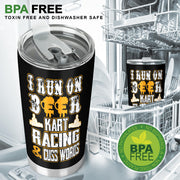 go kart racing tumbler