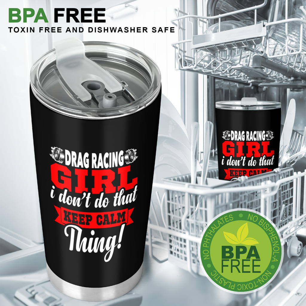 drag racing girl tumbler