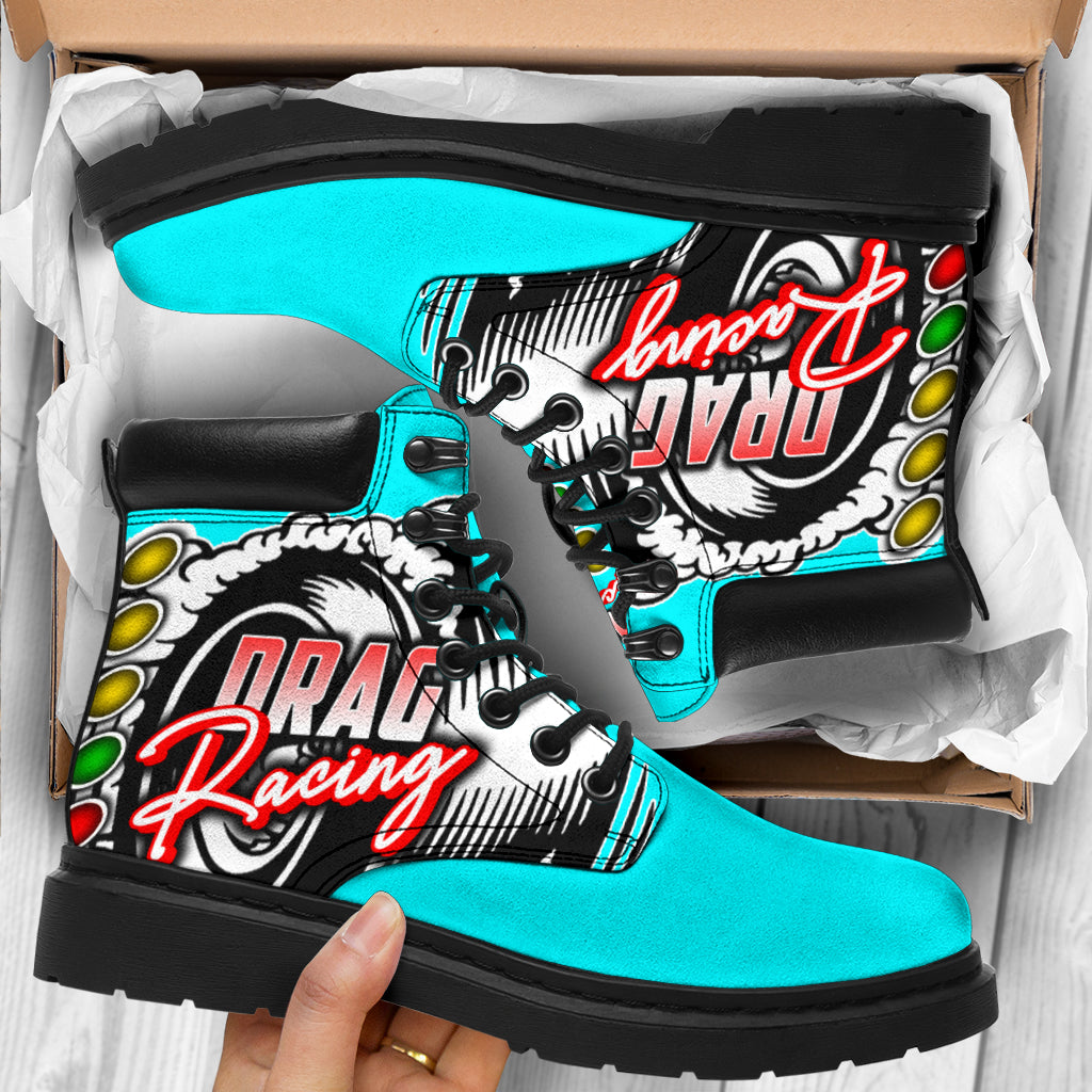 Drag Racing All-Season Boots carolina blue