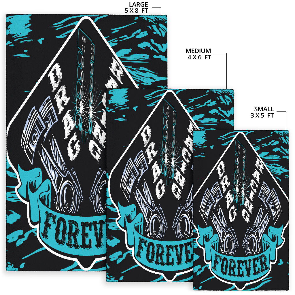 Drag Racing Forever Rug
