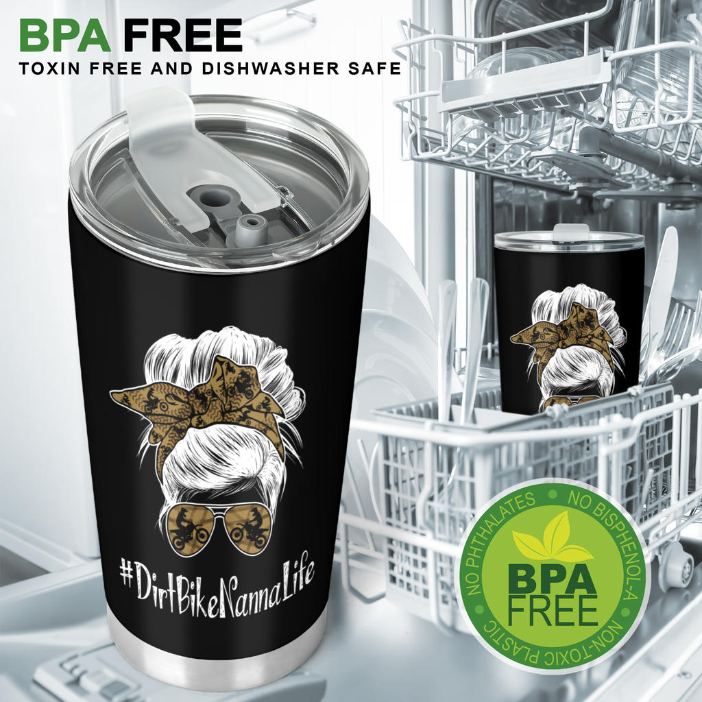 Dirt Bike Nanna Life Tumbler