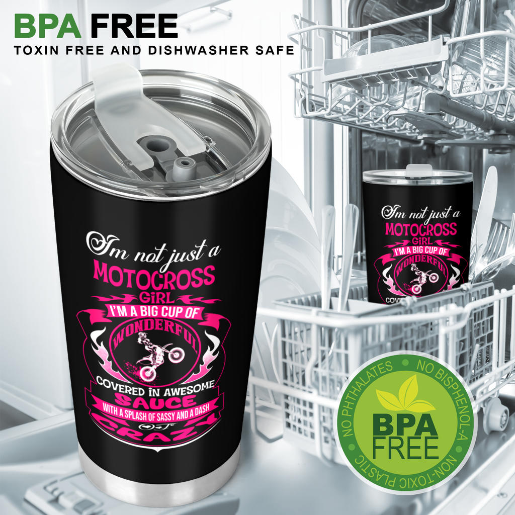 motocross girl tumbler
