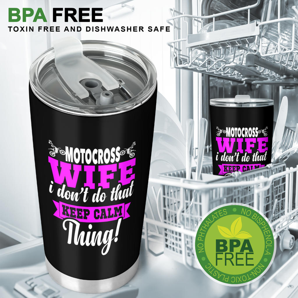 motocross wife tumbler
