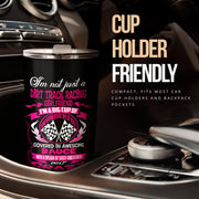 dirt track racing girlfriend tumbler