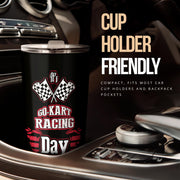 go kart racing tumbler
