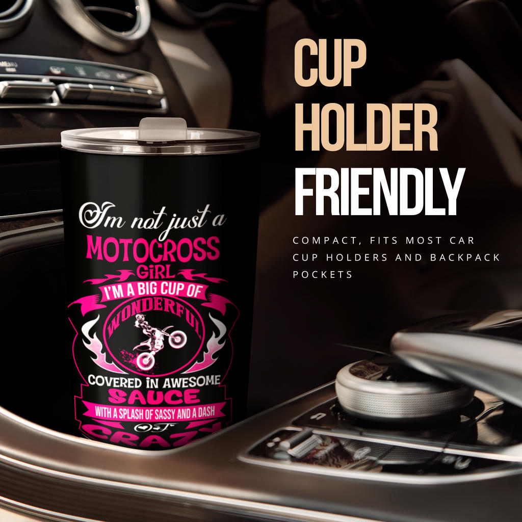motocross girl tumbler