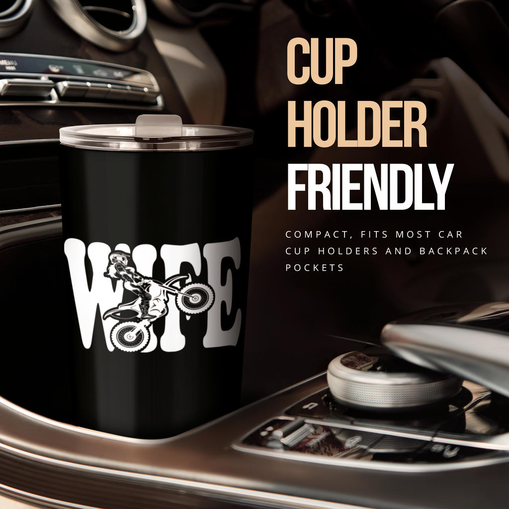 motocross wife tumbler