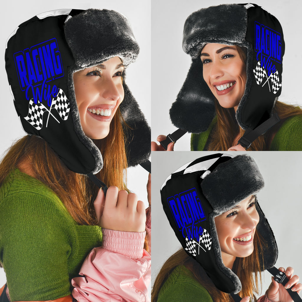 Racing Wife Checkered Trapper Hat