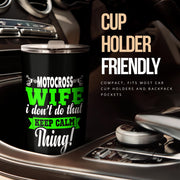 motocross wife tumbler