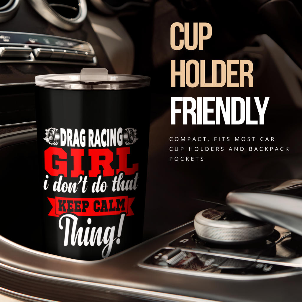 drag racing girl tumbler