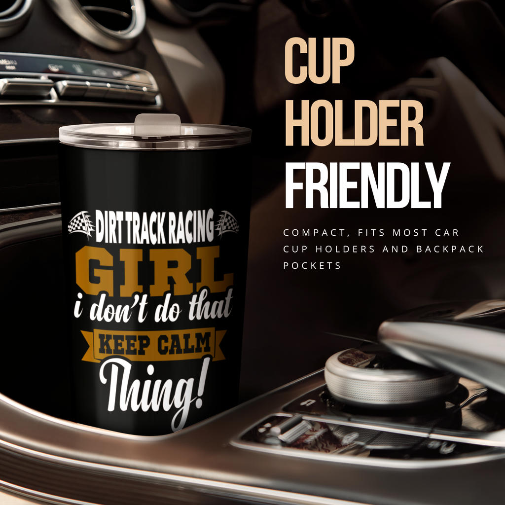 dirt track racing girl tumbler