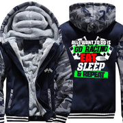All I Want To Do Is Go Racing, Eat, Sleep And Repeat Jacket