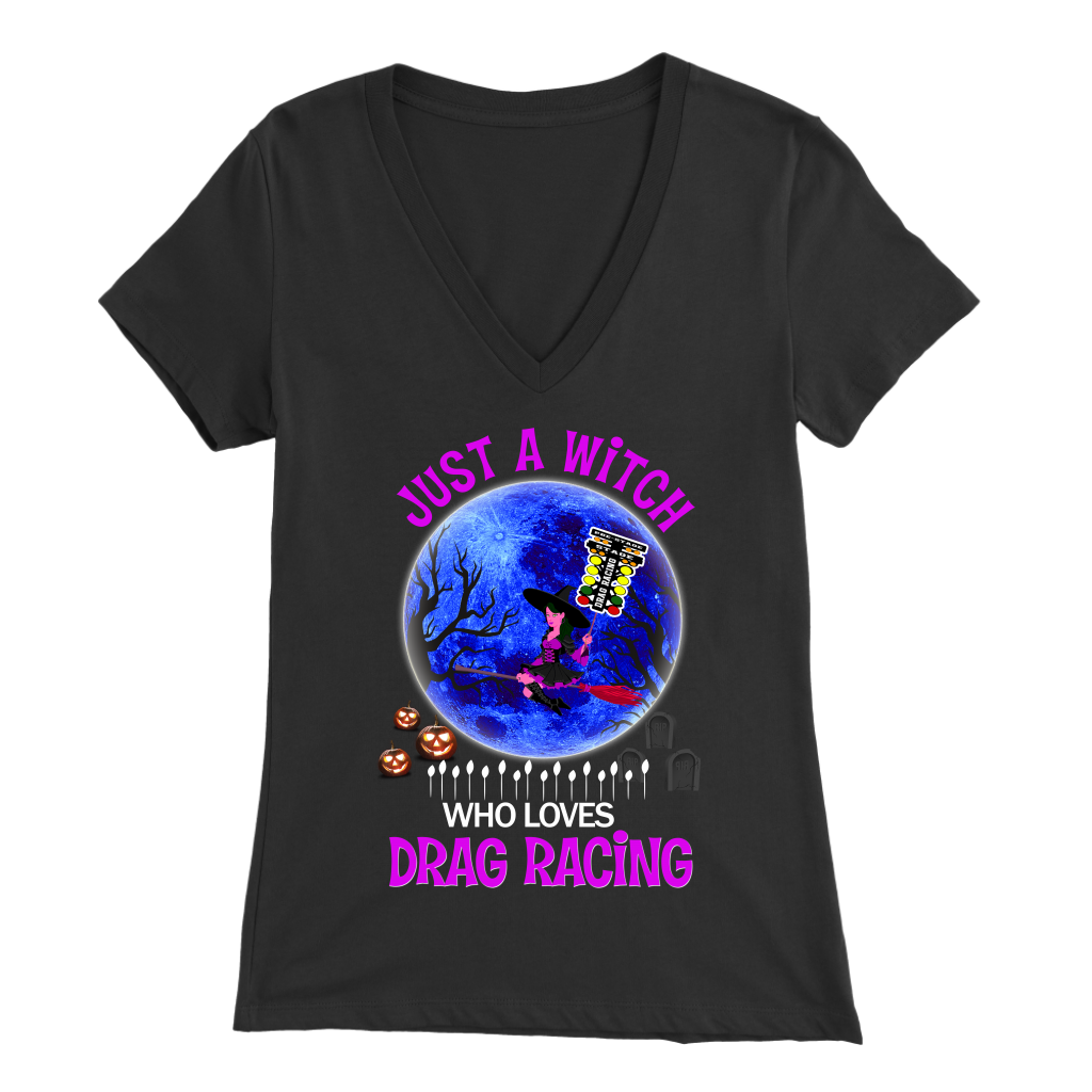 Just A Witch Who Loves Drag Racing T-Shirts