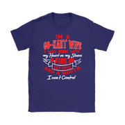 go kart racing wife t-shirts
