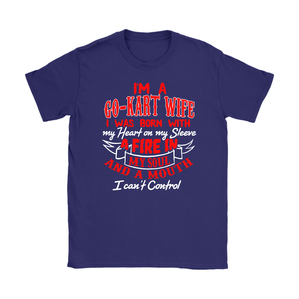 go kart racing wife t-shirts