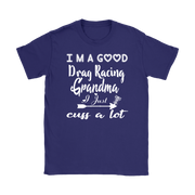 drag racing women's t-shirts