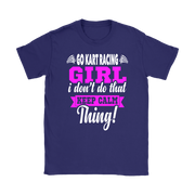 go kart racing girl t-shirts