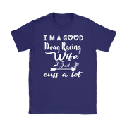 drag racing women's t-shirts