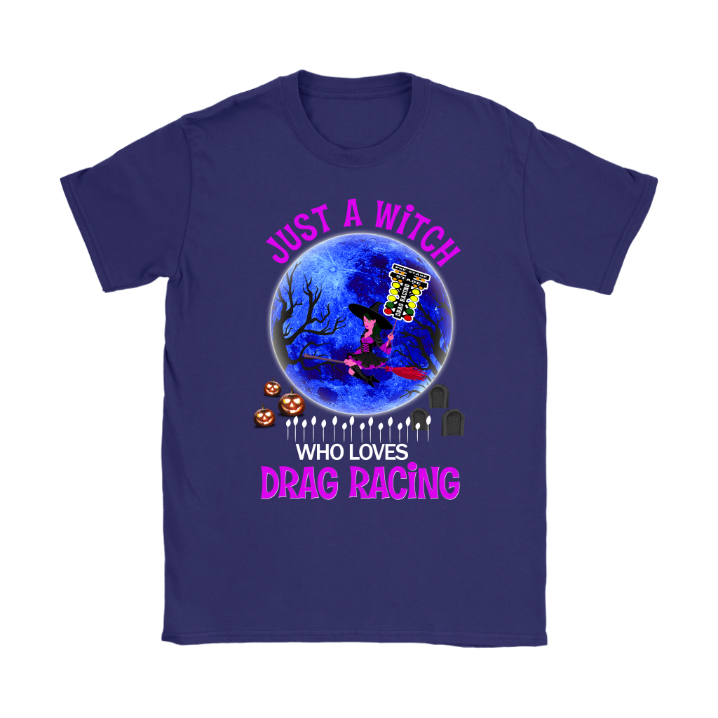 Just A Witch Who Loves Drag Racing T-Shirts