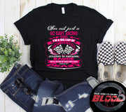go kart racing girl t-shirts