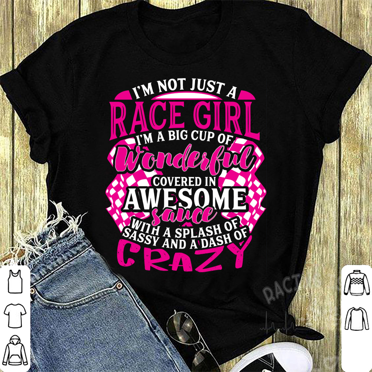 racing girl t-shirts