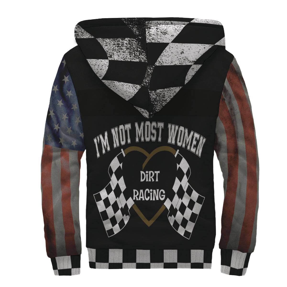 I'm Not Most Women Dirt Track Racing Sherpa Jacket