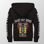 I'm Not Most Women Drag Racing Sherpa Jacket