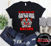 racing women's t-shirts