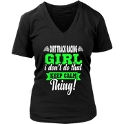 dirt racing girl t-shirts