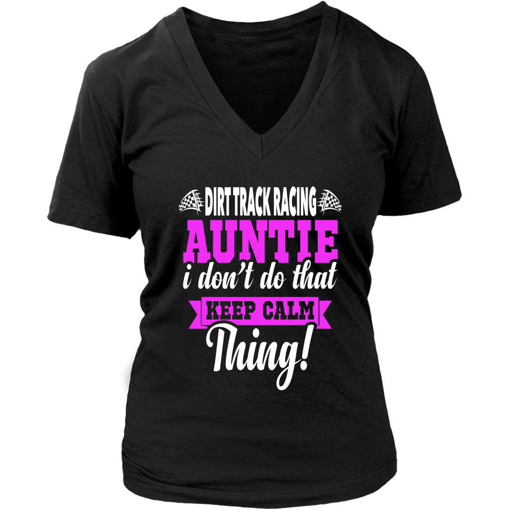 dirt racing auntie t-shirts