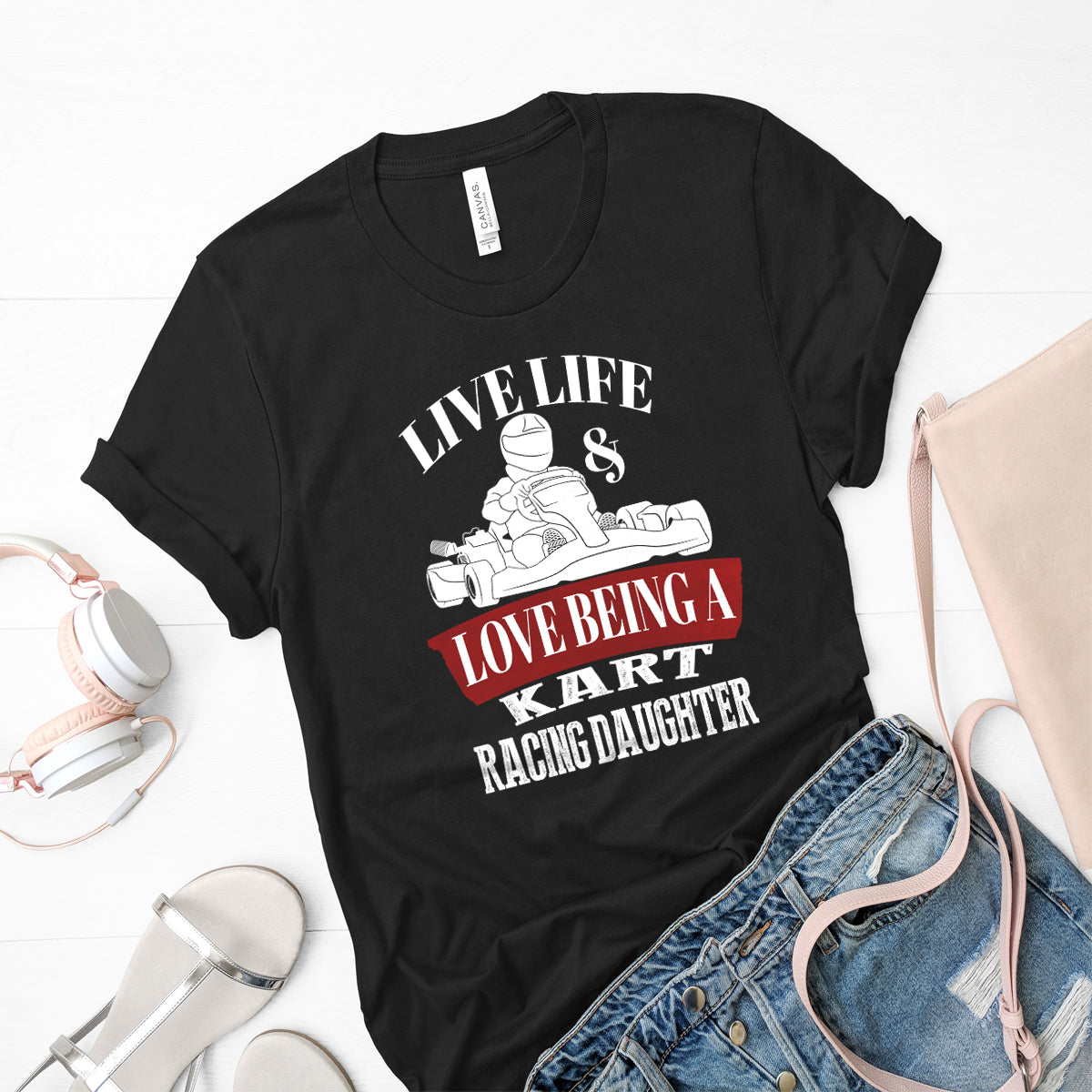 kart racing daughter t-shirts