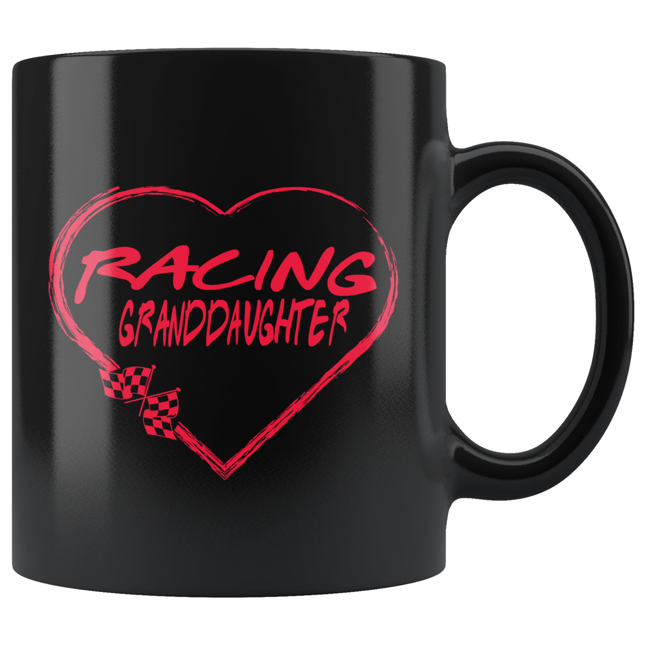 Racing Granddaughter Heart Mug!