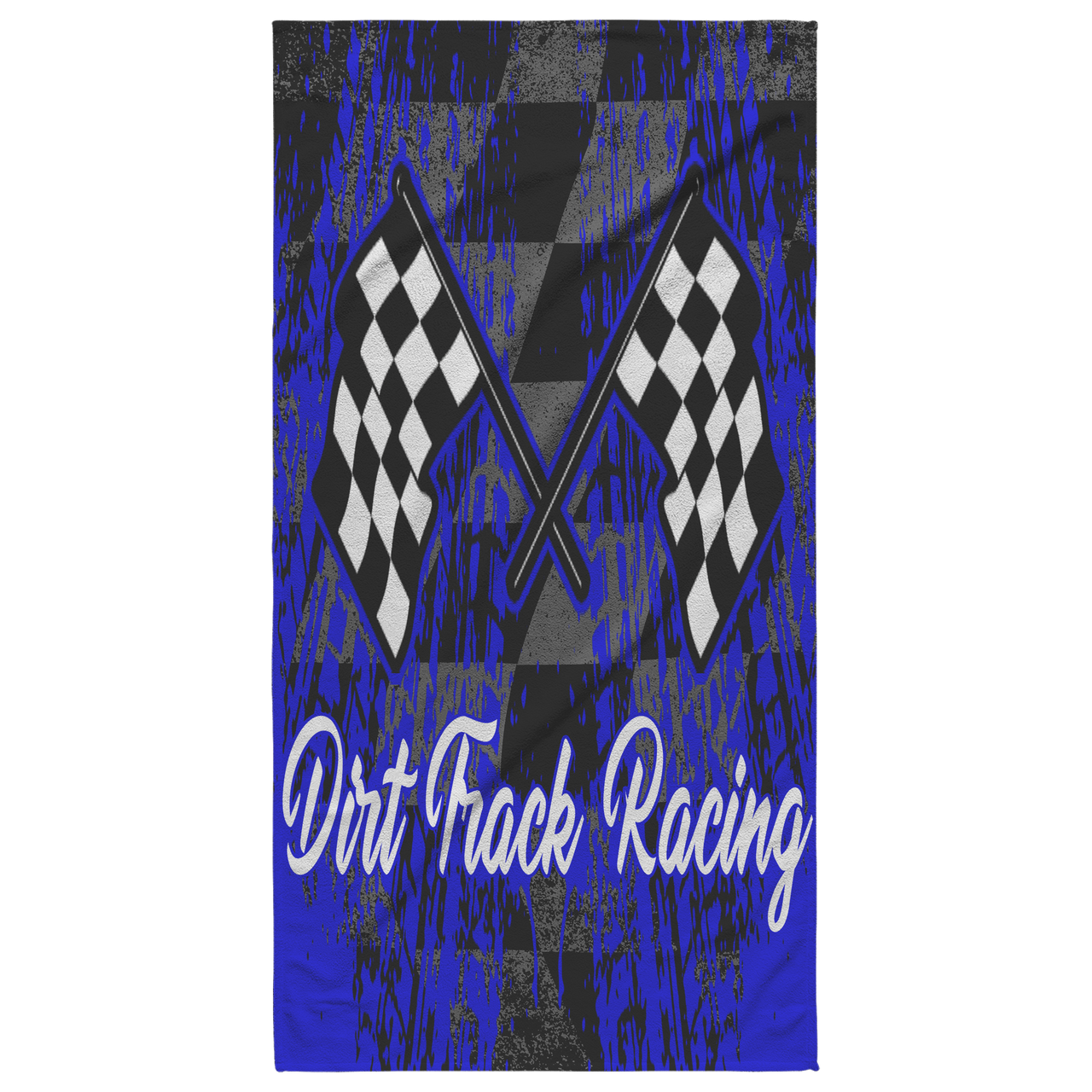 dirt track racing beach towel