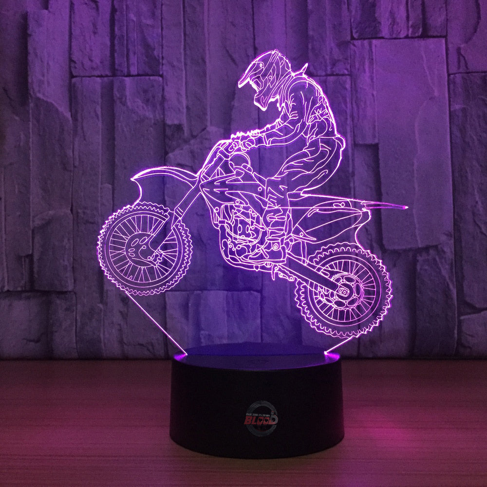 Motocross 3D Led Lamp