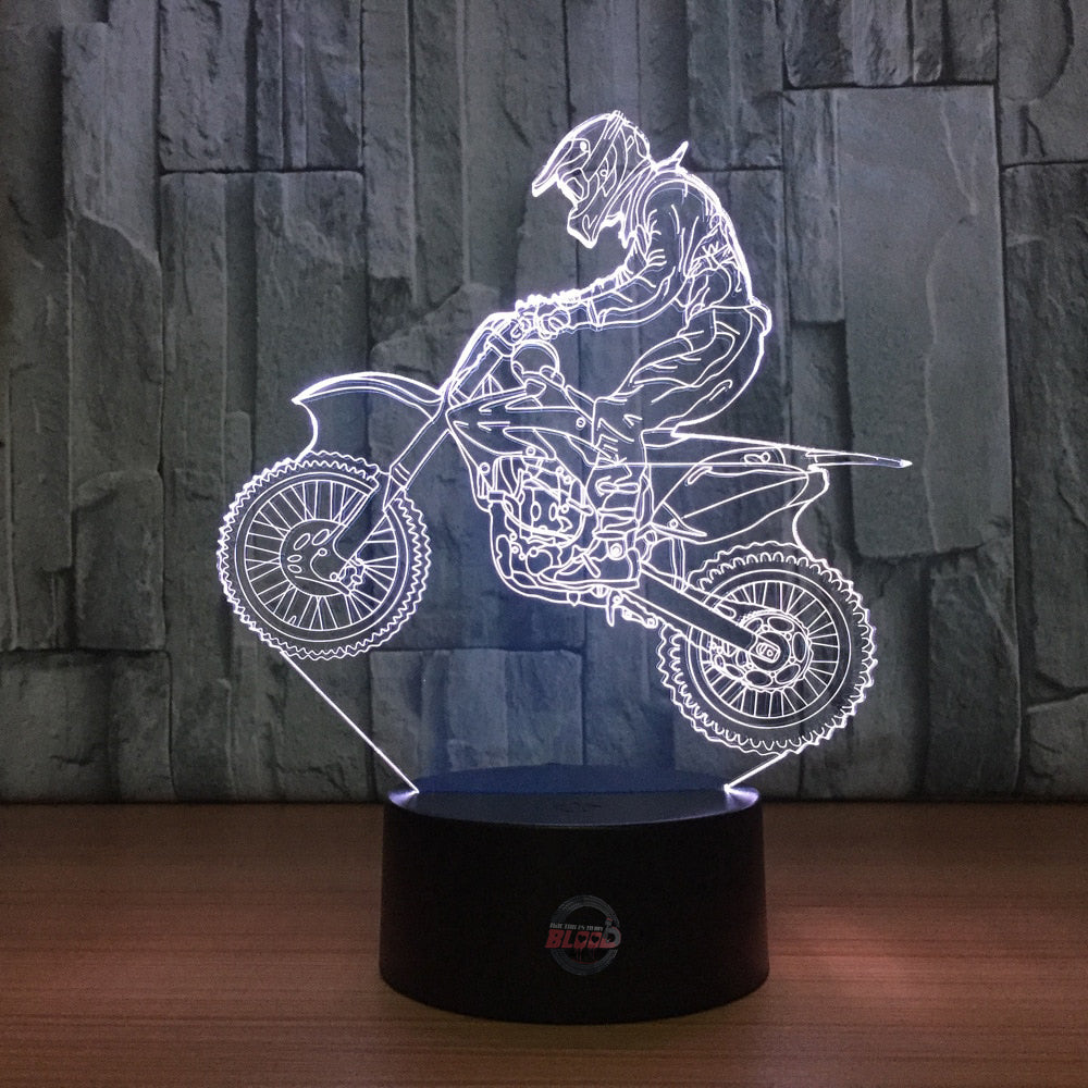 Motocross 3D Led Lamp