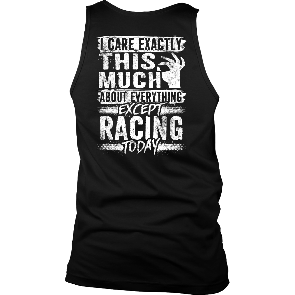 I care Exactly This Much About Everything Except Racing Today!