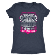 dirt track racing wife t-shirts