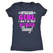dirt track racing girl t-shirts