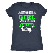 dirt racing girl t-shirts