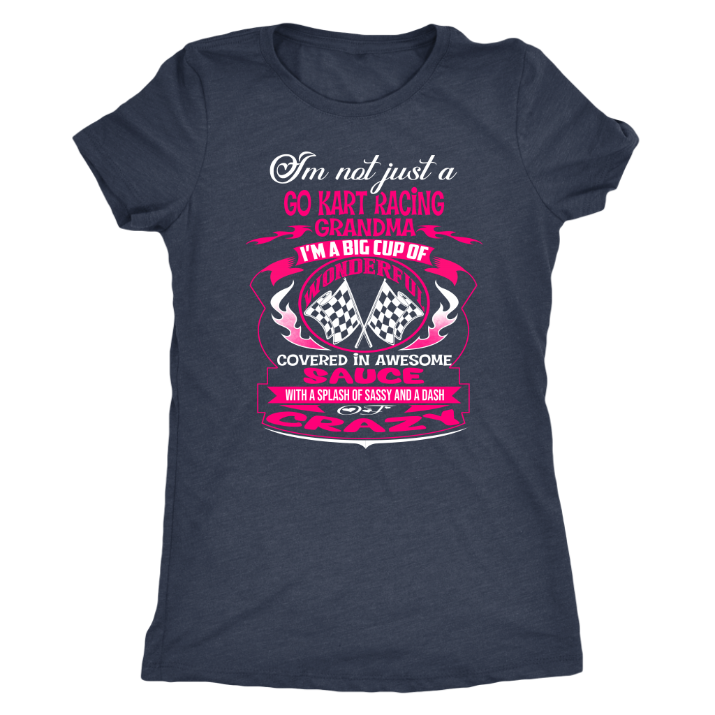 go kart racing grandma t-shirts