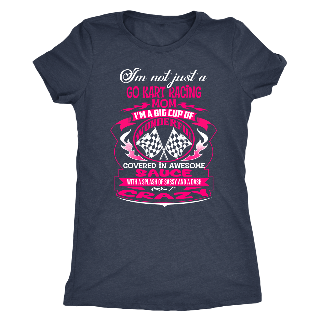 go kart racing mom t-shirts