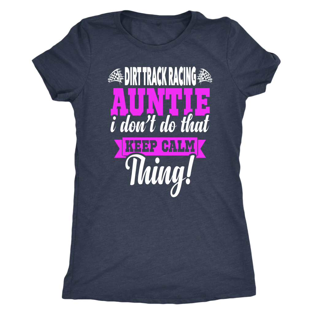 dirt racing auntie t-shirts