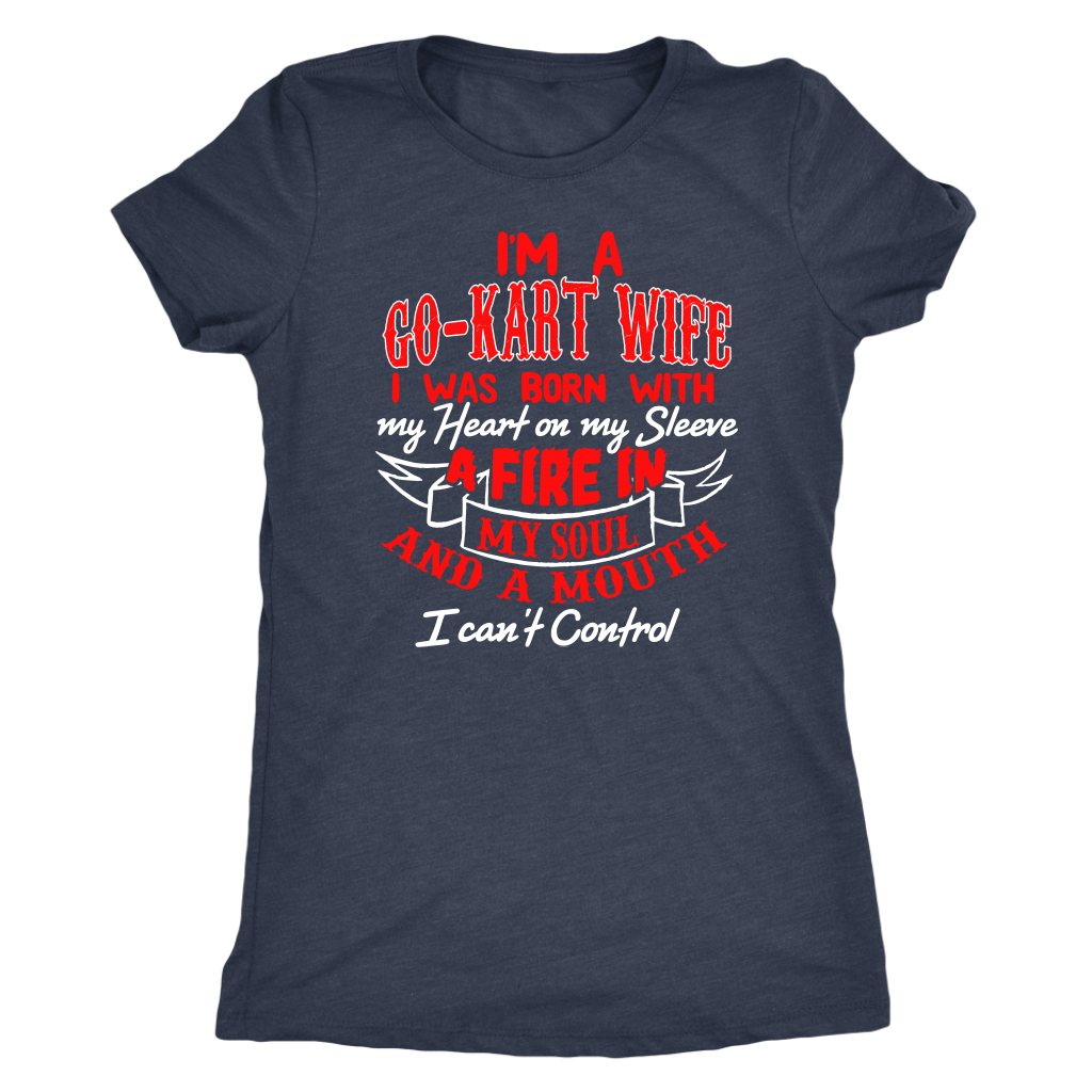 go kart racing wife t-shirts