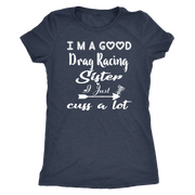 drag racing women's t-shirts