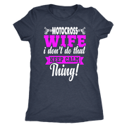 motocross wife t-shirts