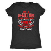 go kart racing wife t-shirts