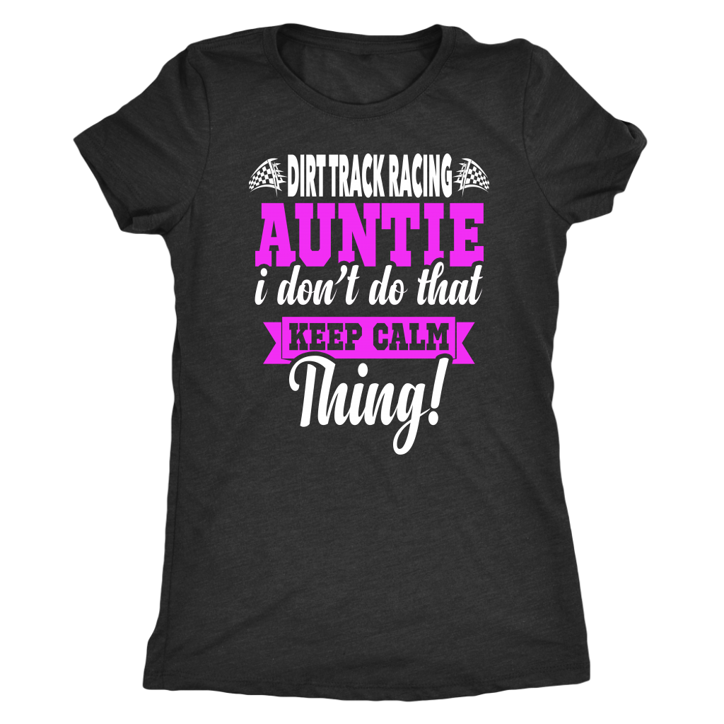 dirt racing auntie t-shirts